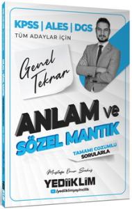 YEDİİKLİM 2026 KPSS ALES DGS TÜM ADAYLAR İÇİN ANLAM VE SÖZEL MANTIK TAMAMI ÇÖZÜM