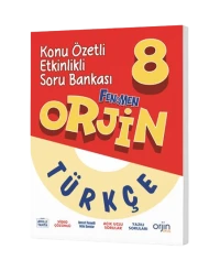 ORJİN 8. SINIF TÜRKÇE KONU ÖZETLİ ETKİNLİKLİ  SORU BANKASI