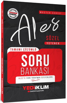 YEDİİKLİM 2026 ALES SÖZEL YETENEK TAMAMI ÇÖZÜMLÜ SORU BANKASI