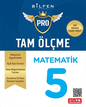 BİLFEN 5. SINIF TAM ÖLÇME PRO MATEMATİK  ETKİNLİKLİ SORU BANKASI  YENİ MÜFREDAT