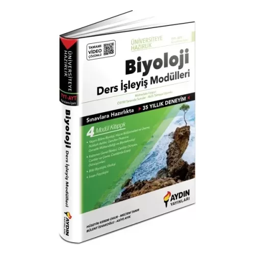 AYDIN ÜNİVERSİTEYE HAZIRLIK TYT-AYT BİYOLOJİ DERS İŞLEYİŞ MODÜLLERİ(KA