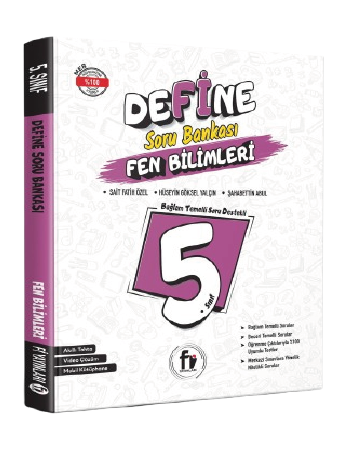 Fİ 5. SINIF DEFİNE FEN BİLİMLERİ SORU BANKASI (YENİ ÜRÜN)