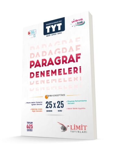 LİMİT TYT 25' Lİ PARAGRAF DENEMELERİ