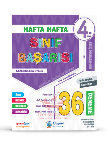 ÜÇGEN 4. SINIF HAFTA HAFTA SINIF BAŞARISI 36 FASİKÜL