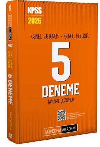 PEGEM 2026 KPSS GENEL YETENEK GENEL KÜLTÜR TAMAMI ÇÖZÜMLÜ 5 DENEME    