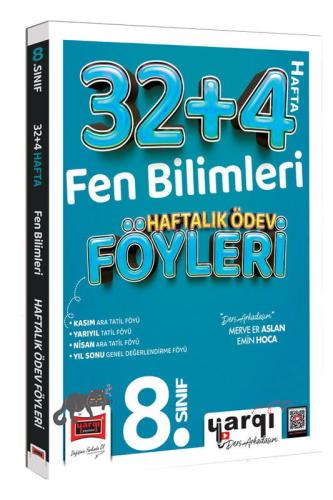 YARGI 8. SINIF FEN BİLİMLERİ 32+4 HAFTALIK ÖDEV FÖYLERİ