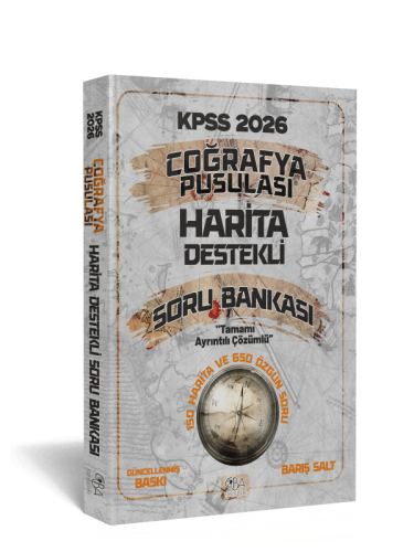 CBA 2026 KPSS COĞRAFYA PUSULASI HARİTA DESTEKLİ SORU BANKASI ÇÖZÜMLÜ