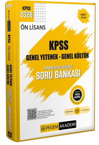 PEGEM 2026 KPSS ÖN LİSANS SORU BANKASI GENEL YETENEK GENEL KÜLTÜR TAMAMI VİDEO Ç