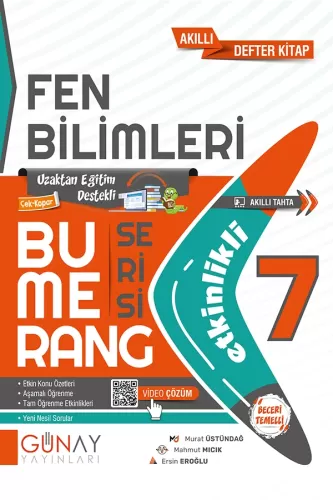 GÜNAY 7. SINIF BUMERANG ETKİNLİKLİ FEN BİLİMLERİ