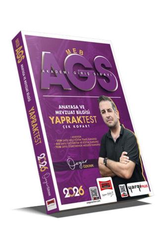 YARGI 2026 MEB-AGS ANAYASA VE MEVZUAT BİLGİSİ ÇEK KOPART YAPRAK TEST