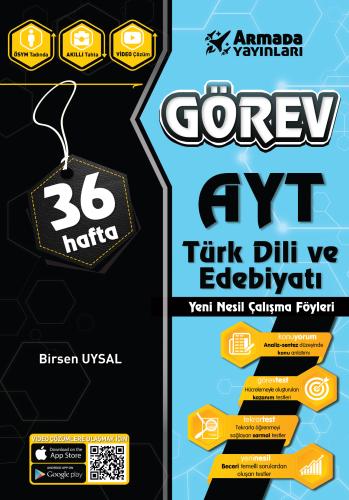 ARMADA GÖREV YKS AYT EDEBİYATI ÇALIŞMA FÖYLERİ (36 HAFTA)