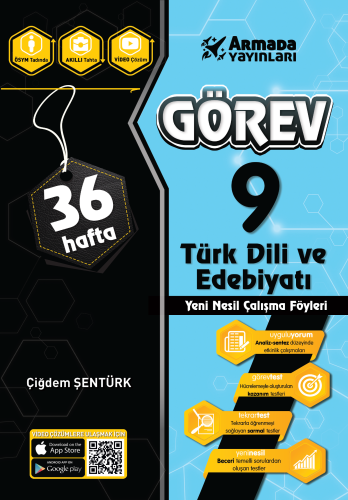 ARMADA 9. SINIF GÖREV EDEBİYAT ÇALIŞMA FÖYLERİ (36 HAFTA)*YENİ*