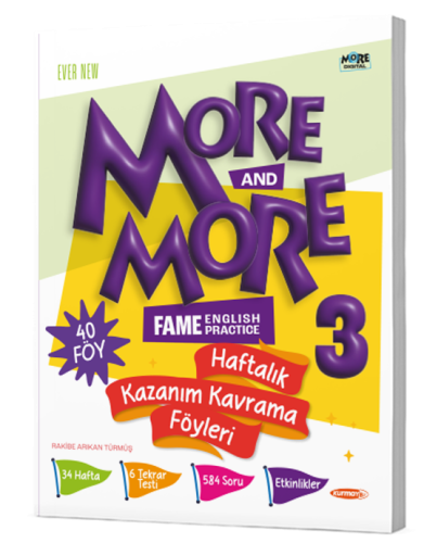 3. SINIFMORE & MORE KAZANIM KAVRAMA FÖYLERİ (40 FÖY)