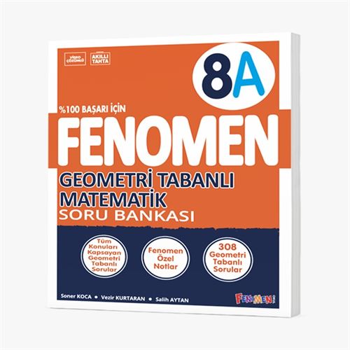 FENOMEN 8. SINIF GEOMETRİ TABANLI MATEMATİK SORU BANKASI (A)