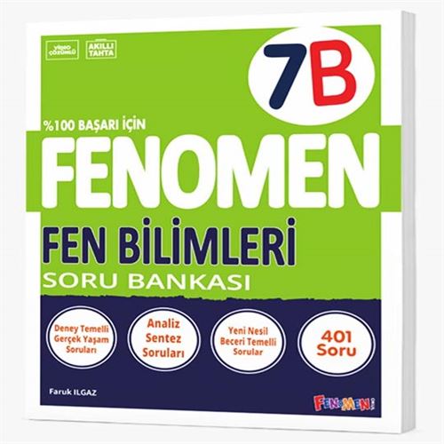 FENOMEN 7. SINIF FEN BİLİMLERİ SORU BANKASI (B)