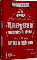 2016 KPSS ENDERUN ANAYASA VATANDAŞLIK BİLGİSİ TAMAMI ÇÖ
