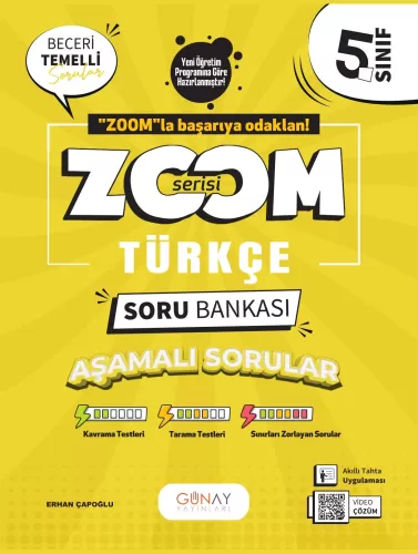 GÜNAY 5. SINIF ZOOM SERİSİ  TÜRKÇE SORU BANKASI