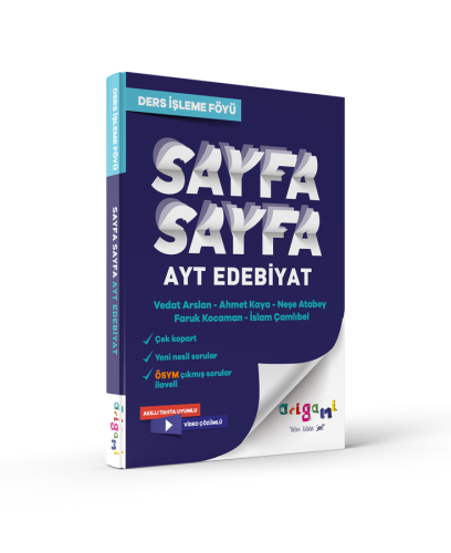 TAMMAT AYT EDEBİYAT SAYFA SAYFA DERS İŞLEME FÖYÜ