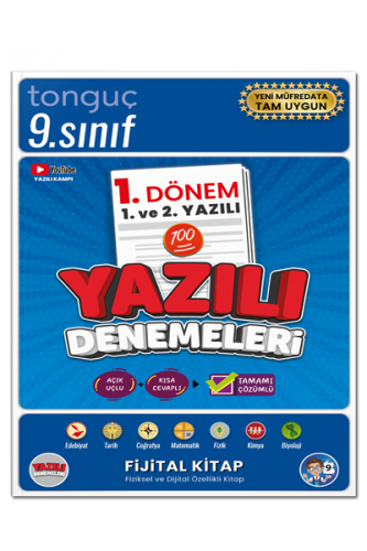 TONGUÇ 9. SINIF YAZILI DENEMELERİ 1. DÖNEM 1 VE 2. YAZILI